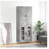 Image de Buffet haut Gris béton 69,5x34x180 cm Bois d'ingénierie3195711