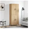 Image de Buffet haut Chêne sonoma 69,5x34x180 cm Bois d'ingénierie