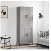 Image de Buffet haut Sonoma gris 69,5x34x180 cm Bois d'ingénierie