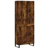 Image de Buffet haut Chêne fumé 69,5x34x180 cm Bois d'ingénierie