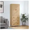 Image de Buffet haut Chêne sonoma 69,5x34x180 cm Bois d'ingénierie