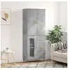 Image de Buffet haut Gris béton 69,5x34x180 cm Bois d'ingénierie