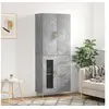 Image de Buffet haut Gris béton 69,5x34x180 cm Bois d'ingénierie3195951