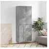 Image de Buffet haut Gris béton 69,5x34x180 cm Bois d ingénierie