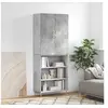 Image de Hoge kast 69,5x34x180 cm bewerkt hout betongrijs3196063