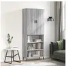 Image de Buffet haut Sonoma gris 69,5x34x180 cm Bois d'ingénierie3196089