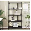 Image de Bibliothèque 5 niveaux noir 76x32x158 cm bois d'ingénierie 833940