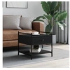 Image de Table basse noir 50x50x50 cm bois d'ingénierie 833965