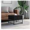 Image de Table basse noir 51x51x40 cm bois d'ingénierie 833975