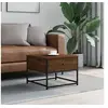 Image de Table basse chêne marron 51x51x40 cm bois d'ingénierie 833979