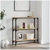 Image de Table console chêne sonoma 75x22,5x75 cm bois d ingénierie