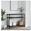 Image de Table console noir 100x29x75 cm bois d ingénierie