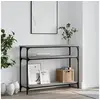 Image de Table console sonoma gris 100x29x75 cm bois d ingénierie