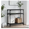 Image de Table console noir 75x29x75 cm bois d'ingénierie 834040