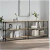 Image de Table console chêne sonoma 200x29x75 cm bois d ingénierie