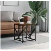 Image de Table basse chêne marron 45x45x47,5 cm bois d'ingénierie 834124