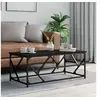 Image de Table basse Noir 100x50x40 cm Bois d'ingénierie 834125