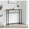 Image de Table console chêne sonoma 75x19,5x75 cm bois d ingénierie