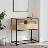 Image de Table console chêne sonoma 75x40x75 cm bois d ingénierie
