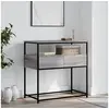 Image de Table console sonoma gris 75x40x75 cm bois d'ingénierie 834158