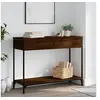 Image de Table console chêne marron 100x34,5x75 cm bois d'ingénierie 834164