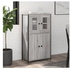 Image de Buffet haut sonoma gris 62x32x106,5 cm bois d ingénierie