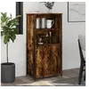 Image de Buffet haut chêne fumé 62x36x121,5 cm bois d'ingénierie 834212