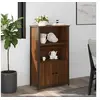 Image de Buffet haut chêne marron 62x32x103,5 cm bois d'ingénierie 834219