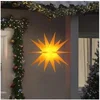 Image de Lumière de Noël avec LED Pliable, Eclairage d'Etoile de Noël Suspendu, Décoration Lumineuse de Noël Intérieur 356195