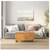 Image de Table basse marron et noir 80x50x40 cm bois de massif manguier