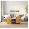 Image de Table basse marron et noir 100x54x40 cm bois massif de manguier 356795