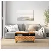 Image de Table basse marron et noir 80x54x40 cm bois de massif manguier 356796