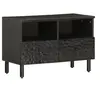 Image de Meuble TV, Armoire de Télévision avec Pieds, Meuble Télé avec Rangement Salon Salle de Séjour, Moderne, Noir Bois 356820