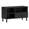 Image de Meuble TV, Armoire de Télévision avec Pieds, Meuble Télé avec Rangement Salon Salle de Séjour, Moderne, Noir Bois 356836