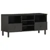 Image de Meuble TV, Armoire de Télévision avec Pieds, Meuble Télé avec Rangement Salon Salle de Séjour, Moderne, Noir Bois 356837