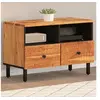 Image de Meuble TV 70x33x46 cm Bois d'acacia massif 356856