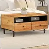 Image de Table Basse, Table d'Appoint avec Pieds, Bout de Canapé avec Rangement, Meuble de Salon Salle de Séjour, Moderne, 356868