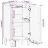 Image de Armoire latérale 40x33x75 cm bois massif d'acacia 356879