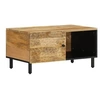 Image de Table Basse, Table d'Appoint avec Pieds et Porte, Bout de Canapé avec Rangement, Meuble de Salon Salle de Séjour, 356895
