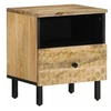 Image de Table de Chevet, Armoire de Lit avec Pieds, Table de Nuit avec Rangement, Armoire de Nuit Chambre à Coucher, Bois de 356897