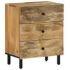 Image de Table de chevet 50x33x60 cm bois de manguier massif