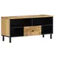 Image de Meuble TV, Armoire de Télévision avec Pieds, Meuble Télé avec Rangement Salon Salle de Séjour Intérieur, Bois Massif 356907