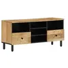 Image de Meuble TV, Armoire de Télévision avec Pieds, Meuble Télé avec Rangement Salon Salle de Séjour Intérieur, Bois Massif 356909