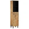 Image de Armoire de salle de bain 38x33x160 cm bois massif de manguier