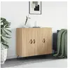 Image de Buffet, Armoire avec Pieds et Portes, Meuble de Rangement, Organisateur de Salon Intérieur, Moderne, Chêne Sonoma Bois d'Ingénierie
