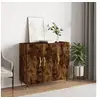 Image de Buffet chêne fumé 90x34x80 cm bois d ingénierie