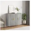 Image de Buffet sonoma gris 90x34x80 cm bois d ingénierie