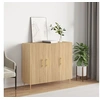 Image de Buffet chêne sonoma 90x34x80 cm bois d ingénierie