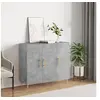 Image de Buffet gris béton 90x34x80 cm bois d'ingénierie828096