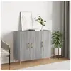 Image de Buffet sonoma gris 90x34x80 cm bois d'ingénierie828098